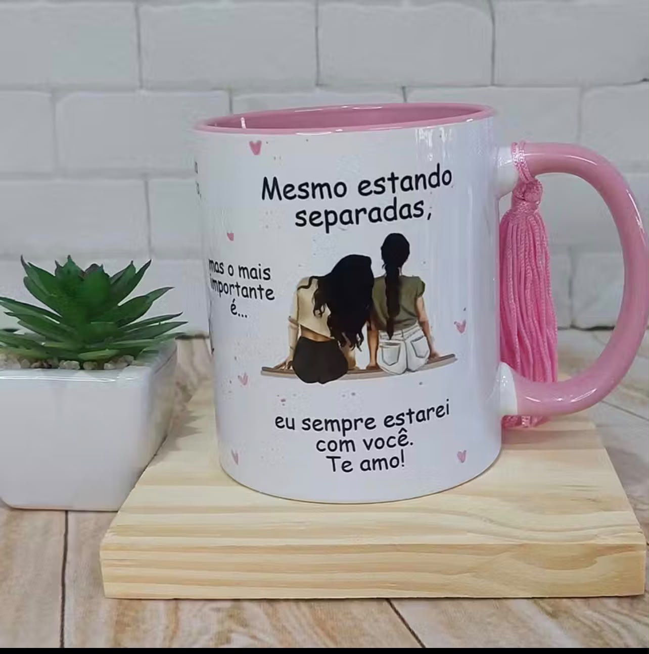 Caneca Mãe & Filha – Te Amo (Cerâmica 325ml) 1